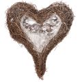 Heart-shaped planter made of