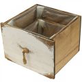 Floristik24 Plant box wooden drawer Shabby Chic 14/19cm set of 2