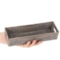 Compact rectangular tray, versatile use for decoration and planting, 23cm | Floristik24.ie