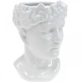 Floristik24 Plant head bust woman white ceramic vase flower pot H22.5cm