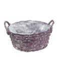 Plant basket round dark purple Ø20cm H10cm