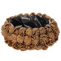 Floristik24 Round pine cone planting bowl, 30cm