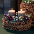 Round pine cone planting bowl, 30cm | Floristik24.ie