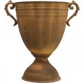 Plant pot rust look cup vase metal Ø22,5cm H32,5cm | Floristik24.ie