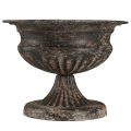 Plant cup chalice antique look black brown Ø20cm H15cm | Floristik24.ie