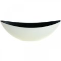 Floristik24 Plant bowl oval decorative bowl Jardiniere cream white 39×12×13cm
