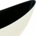 Floristik24 Plant bowl oval decorative bowl Jardiniere cream white 39×12×13cm