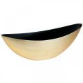 Plant bowl oval decorative bowl jardiniere gold 39×12×13cm