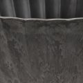 Plant bowl with grooves oval boat anthracite 36cm | Floristik24.ie