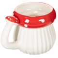 Ceramic mug with fly agaric design for decoration, 10cm | Floristik24.ie
