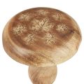 Floristik24 Wooden mushroom decoration mushroom wood decoration natural autumn decoration Ø15cm H14.5cm