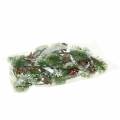Floristik24 Pine garland with cones covered with snow 145cm