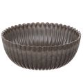 Floristik24 Ribbed bowl, anthracite, decorative bowl, round, 15cm, 2 pieces