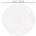Decorative transparent round bowl with foot, 32cm | Floristik24.ie