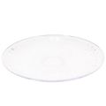 Decorative transparent round bowl with foot, 32cm | Floristik24.ie