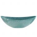 Floristik24 Decorative bowl plant bowl blue 34cm x 10.5cm H11cm 1p