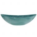 Floristik24 Decorative bowl plant bowl blue 56cm x 13.5cm H17.5cm 1p