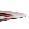 Floristik24 Plastic plate Ø25cm red with glaze effect