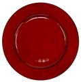 Floristik24 Plastic plate Ø33cm red-black