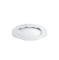 Plastic plates silver Ø17cm 10p | Floristik24.ie