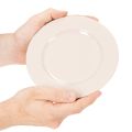 Round, simple plates for decoration and small arrangements, 17cm, 6 pieces | Floristik24.ie