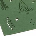 Floristik24 Placemat Christmas table decoration green felt 45×35cm 4pcs