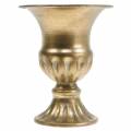 Floristik24 Decorative cup golden Ø13.2cm H16.2cm antique look
