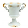 Floristik24 Cup antique white Ø14cm H21cm