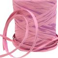 Floristik24 Raffia multicolor gift ribbon pink-pink, florist supplies, decorative ribbon L200m