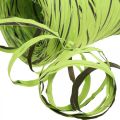 Floristik24 Raffia ribbon green, brown, poly raffia 200m