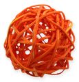Floristik24 Rattan balls 4.5cm orange apricot 30pcs