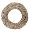 Floristik24 Decorative wreath, rattan branches, white washed, for creative design, 50cm