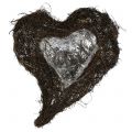 Floristik24 Vine heart for planting nature 30cm x 25cm