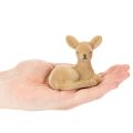 Decorative reclining fawn figurine for table decoration, 8cm, 6 pieces | Floristik24.ie