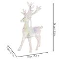 Acrylic reindeer ornaments for Christmas tree, 14cm, 4 pieces | Floristik24.ie