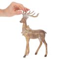Decorative figurine of a deer with antlers, for standing, Christmas decoration, 28cm | Floristik24.ie
