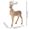 Decorative figurine of a deer with antlers, for standing, Christmas decoration, 28cm | Floristik24.ie
