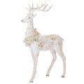 Floristik24 Decorative figurine of a deer with pine cone decoration for winter decoration, 49cm
