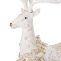 Decorative figurine of a deer with pine cone decoration for winter decoration, 49cm | Floristik24.ie