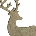 Floristik24 Deco plug deer gold, brown, green assorted 8cm 18pcs