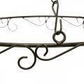 Decorative ring for hanging Ring with hook rust look Ø30.5cm | Floristik24.ie