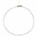 Floristik24 Ring with micro LED Ø38cm warm white 125L white For outside and inside