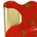 Floristik24 Rondella cuff Christmas motif red gold 60cm 50p