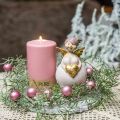 Floristik24 Pink angel with heart decoration figure Christmas decoration 7 × 6 × 14cm 2pcs