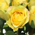 Floristik24 Rose yellow 42cm 12pcs