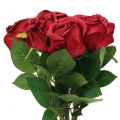 Rose red 44cm 6pcs
