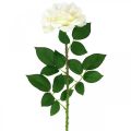 Floristik24 Silk flower, rose on a stem, artificial plant cream white, pink L72cm Ø13cm
