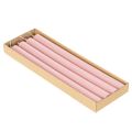 Rustic Candles Taper Candles Solid Color Pink 350/28mm 4 pcs | Floristik24.ie