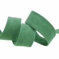 Floristik24 Velvet ribbon green 25mm 7m