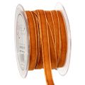 Floristik24 Decorative velvet ribbon for decorating, on a roll, 10mm wide, 20m long